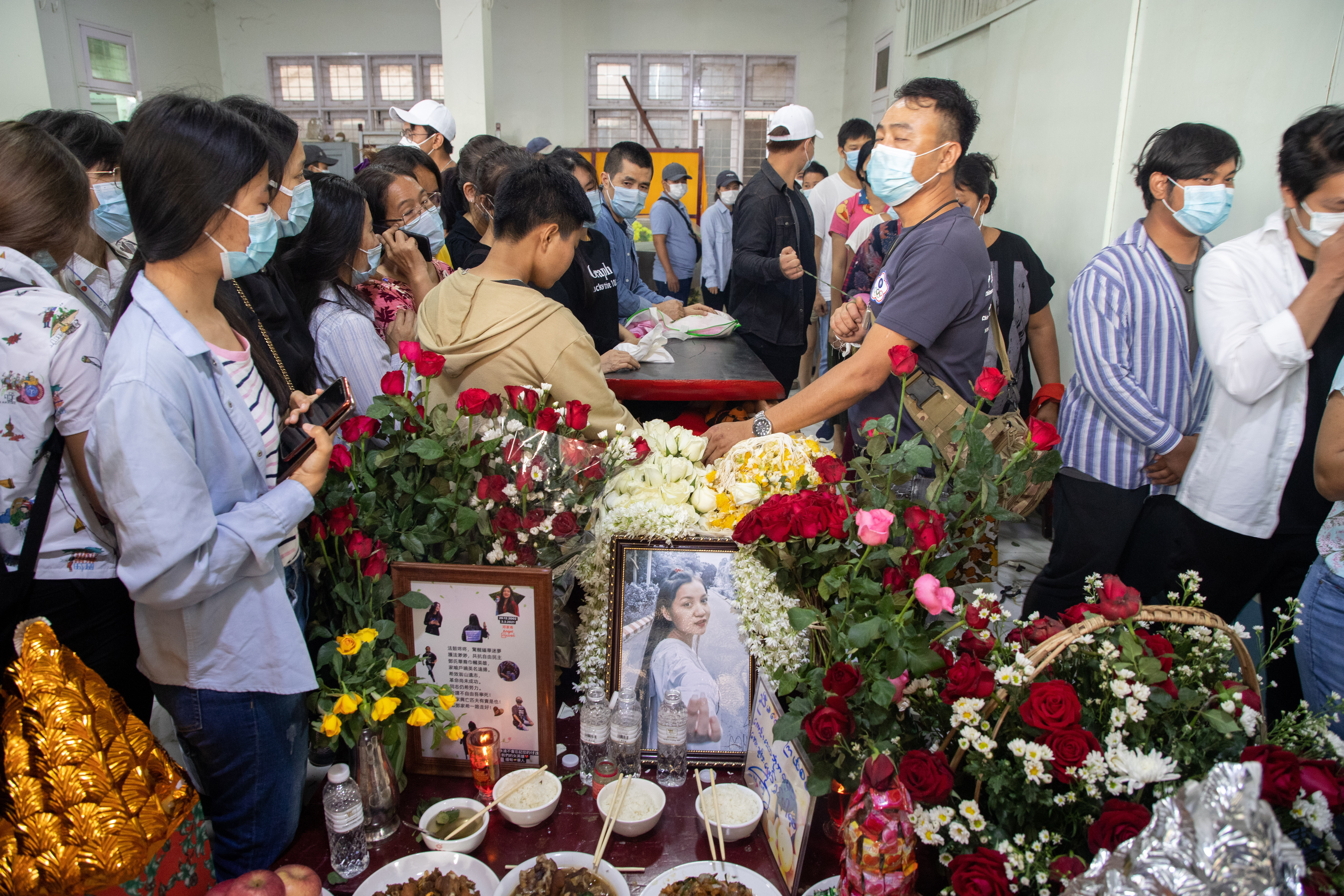 Angel's funeral. PHOTO: STRINGER