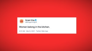 burger king's bad tweet about women