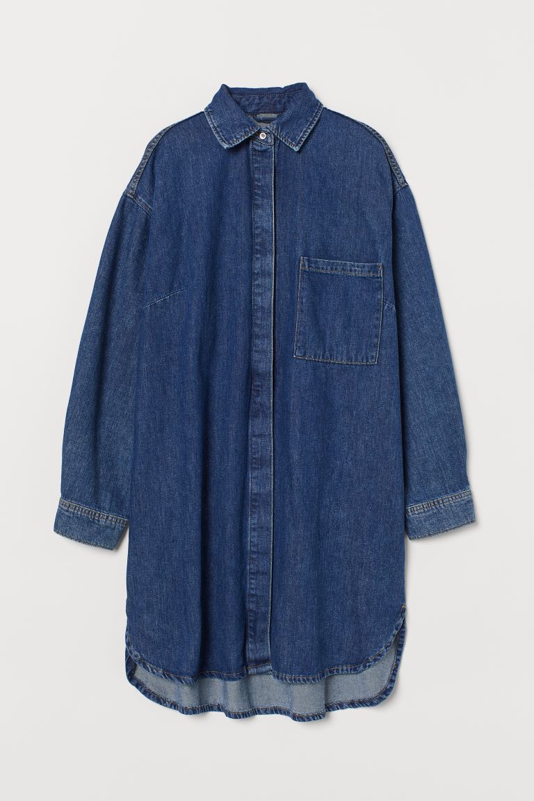 Oversized Denim Dress