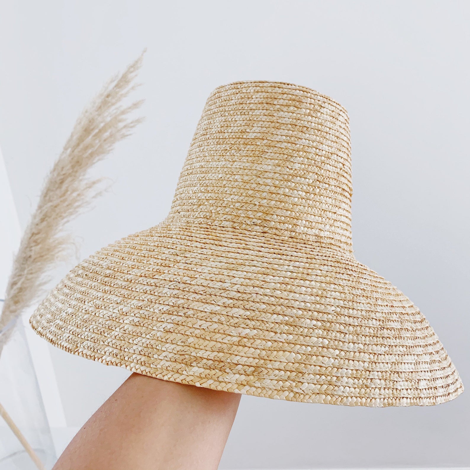 Retro Straw Oversize Hat