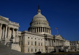 The US Capitol is seen in the morning on March 10, 2021 in Washington, DC.