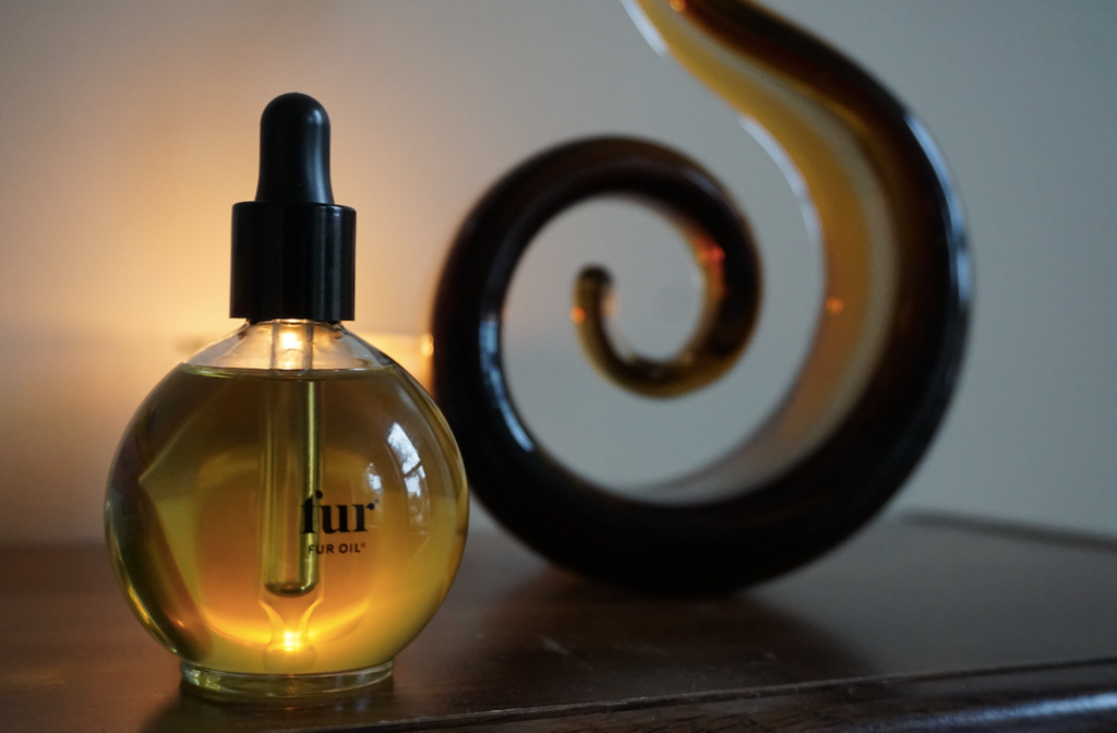 Fur oil pubic hair oil bottle