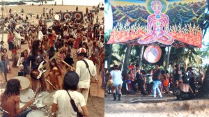 foto vintage della scena rave di Goa