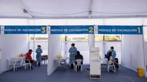 Vaccination site in Chile