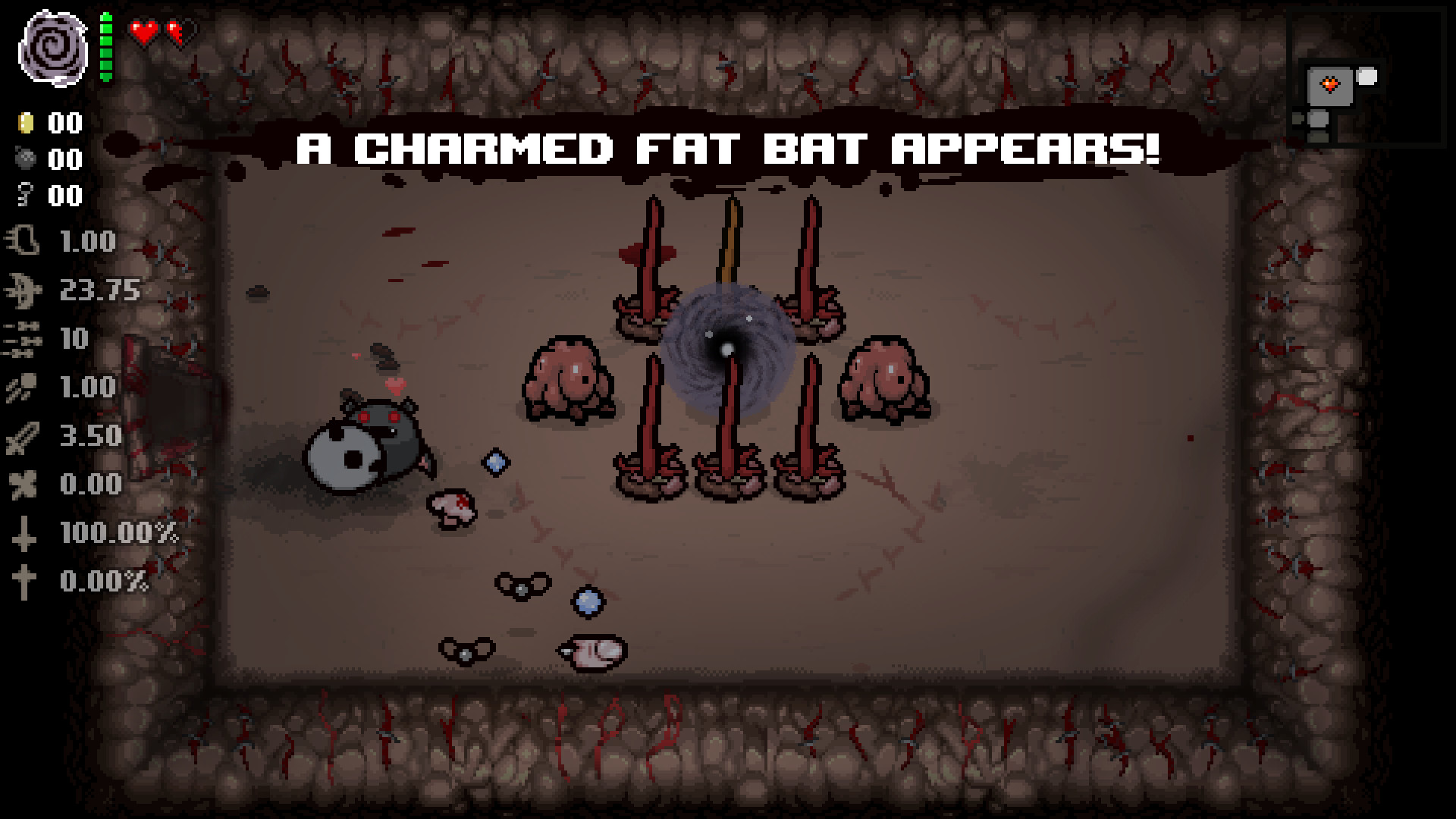 A screen shot from 'The Binding of Isaac: Afterbirth+'