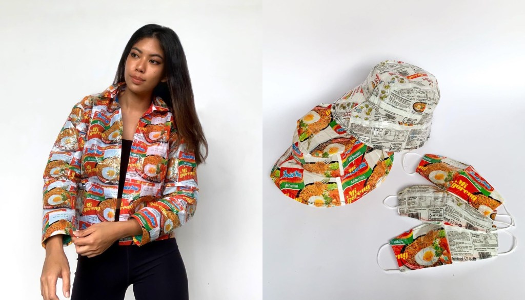 Putri Samboda Fashion Influencer viral di Amerika karena bikin jaket dan tas dari bungkus indomie