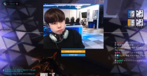 Overwatch League player Fearless on a stream.