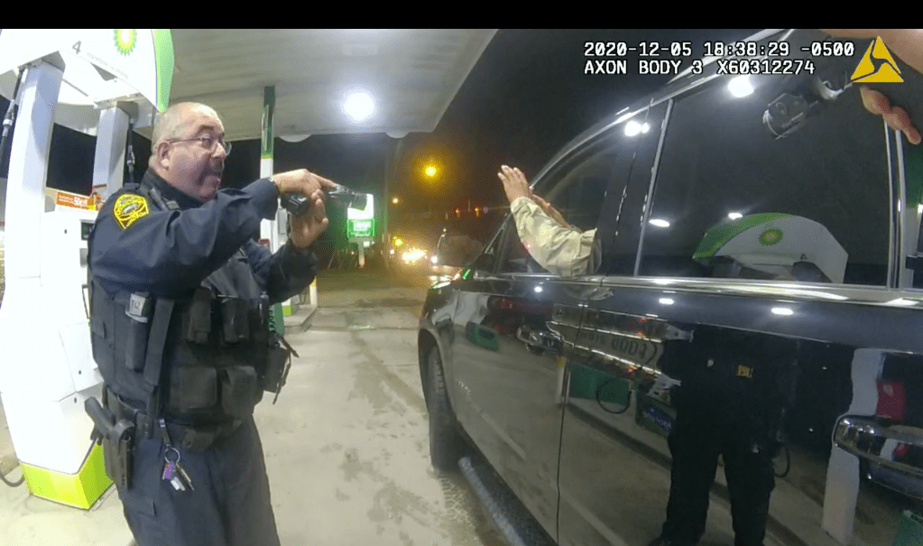 Screen Shot from body-cam footage