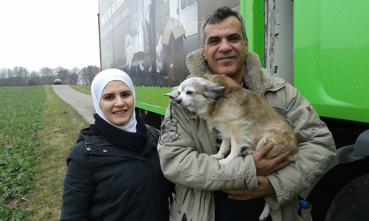 Nawar Alrahhal, pictured with her father, says her family will refuse to return to Syria, and hopes to find safety in a third country. Photo: Supplied