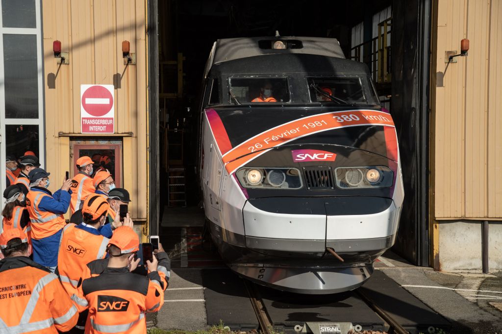 High speed train in France