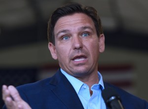 Florida Governor Ron DeSantis speaks at a press conference on March 22, 2021.