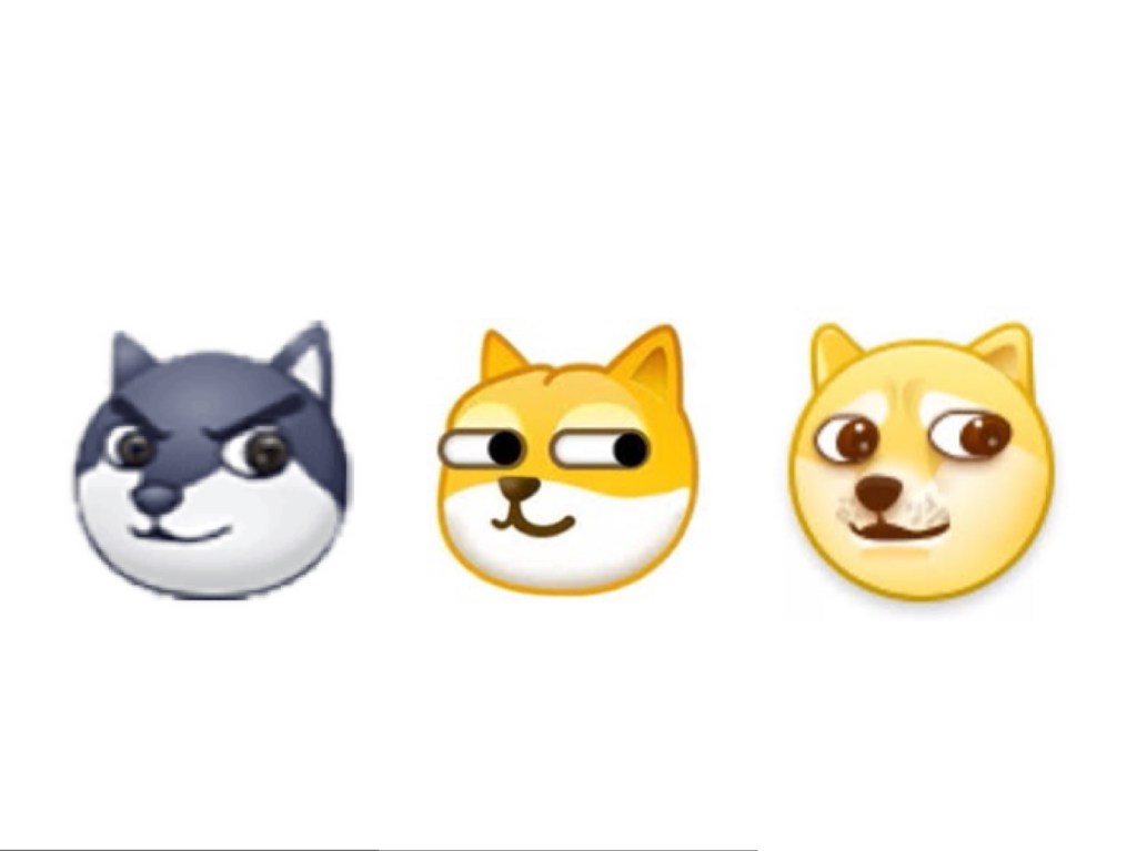 Doge emoji social media meme