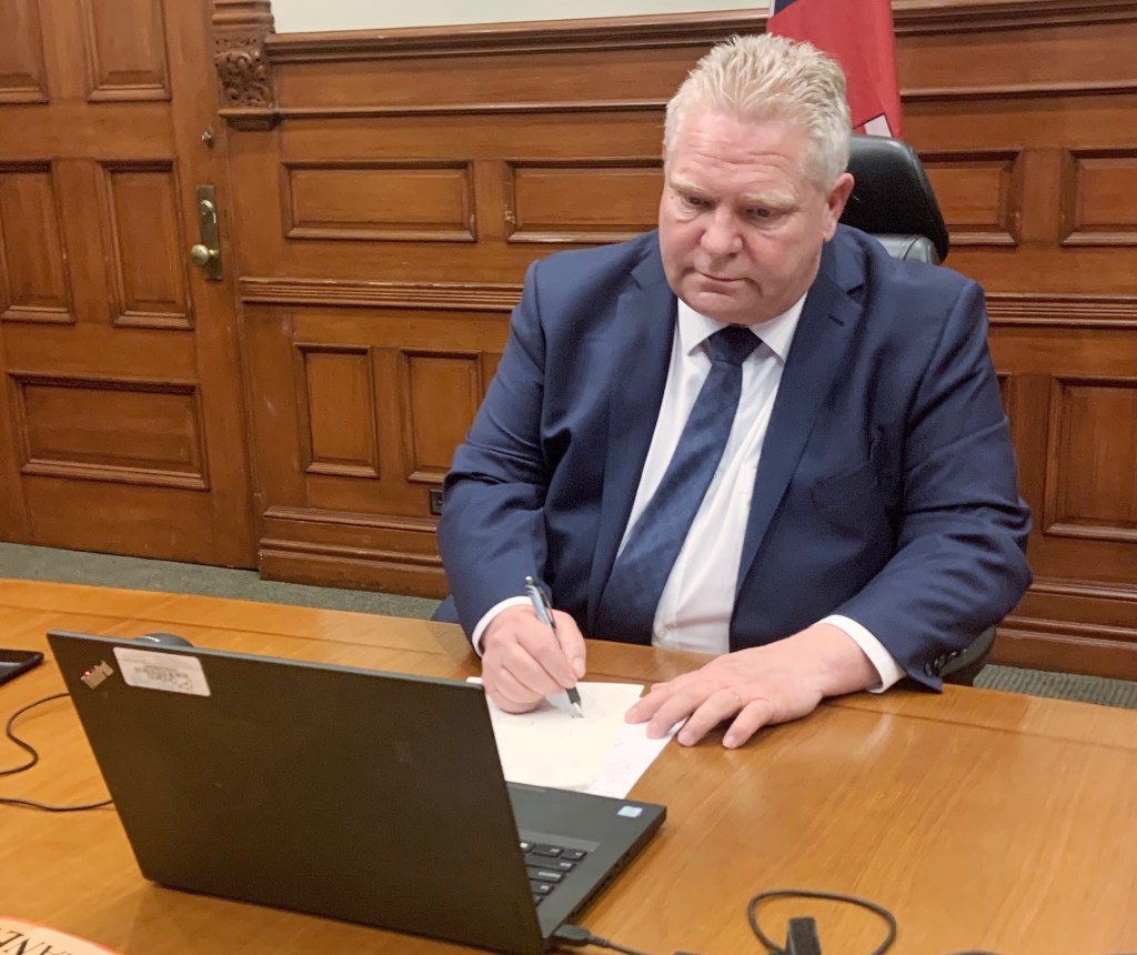 Doug Ford laptop