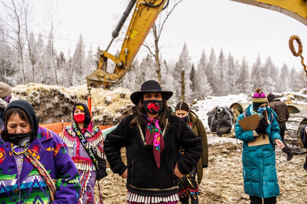 Environmental activist Winona LaDuke at Line 3 in Minnesota