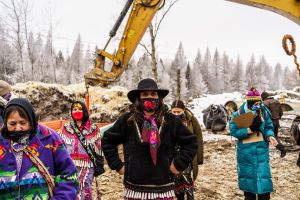 Environmental activist Winona LaDuke at Line 3 in Minnesota