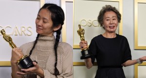 Chloe Zhao won best director and best picture while Youn Yuh-jung won best supporting actress at 93rd academy awards.