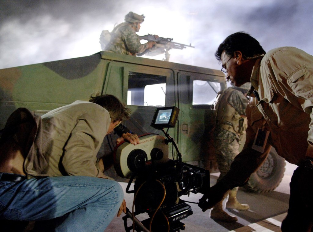 Several Airmen worked as extras during filming of "Transformers." Photo: United States Air Force via Getty Images​