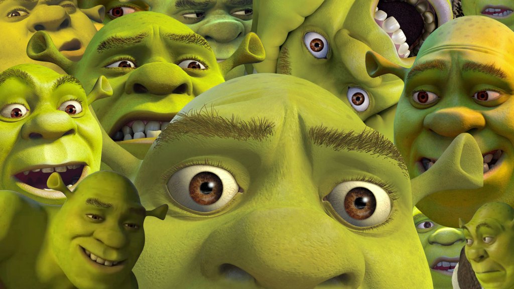 Shrek 20th Anniversary collage