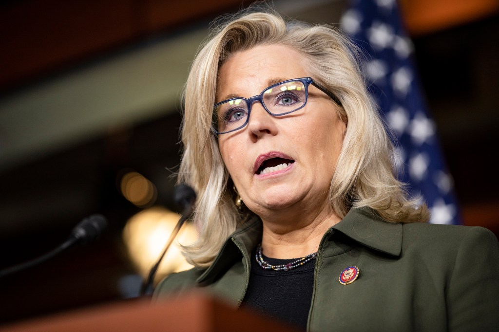 Republican Conference Chairman Rep. Liz Cheney (R-WY) speaks during a press conference at the US Capitol on December 17, 2019 in Washington, DC.