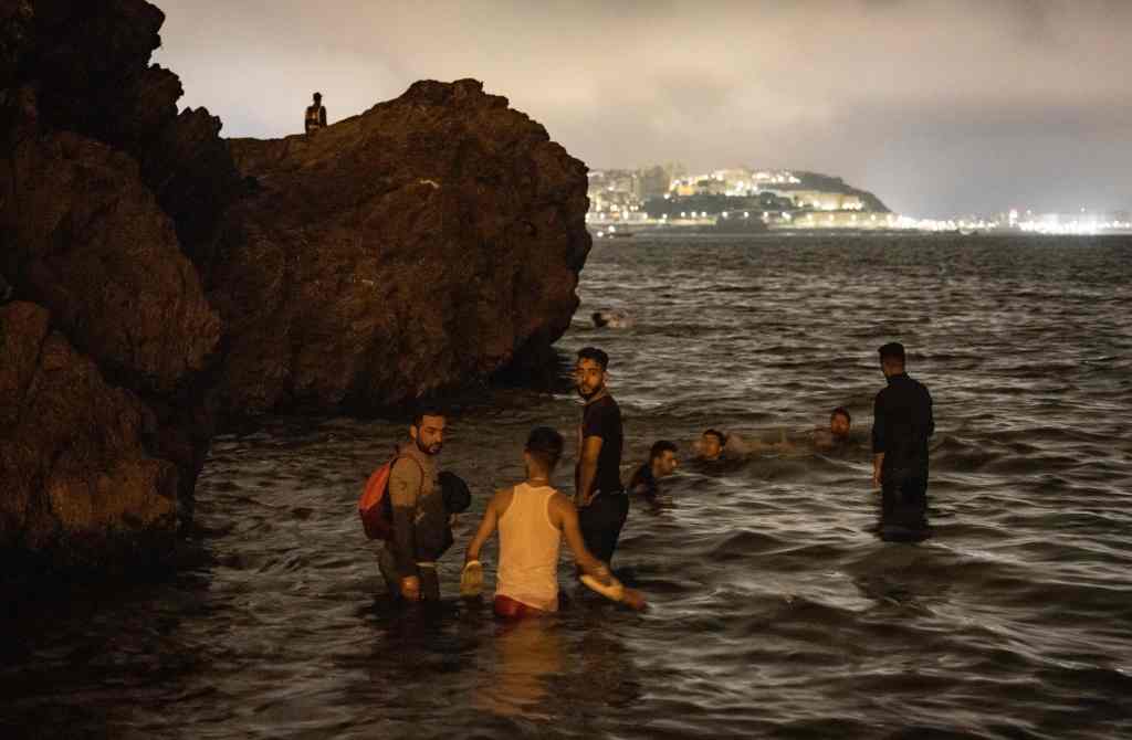 Look at These Photos of People Swimming Into Spain’s Ceuta Enclave