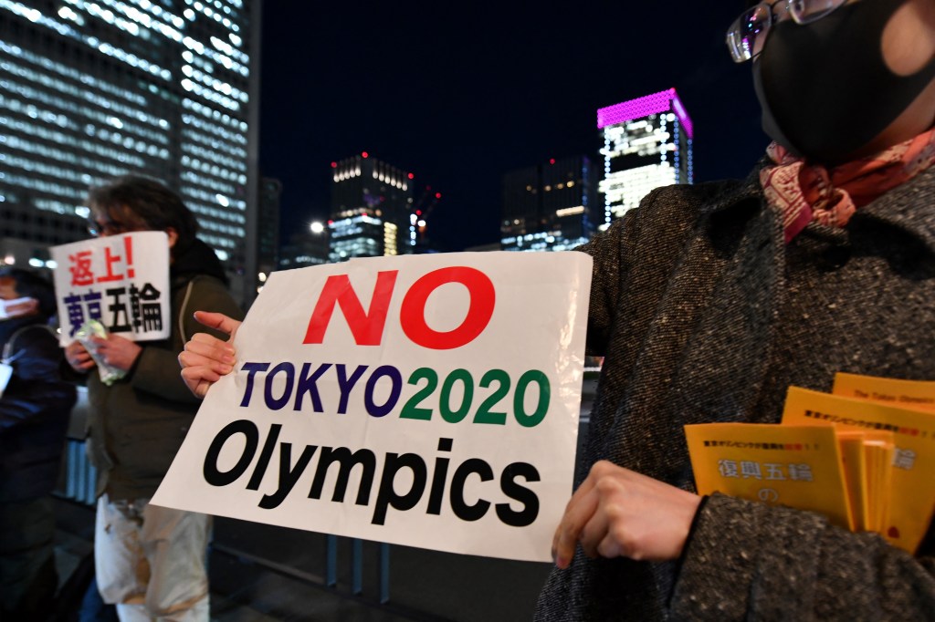 Olympics protest; Tokyo