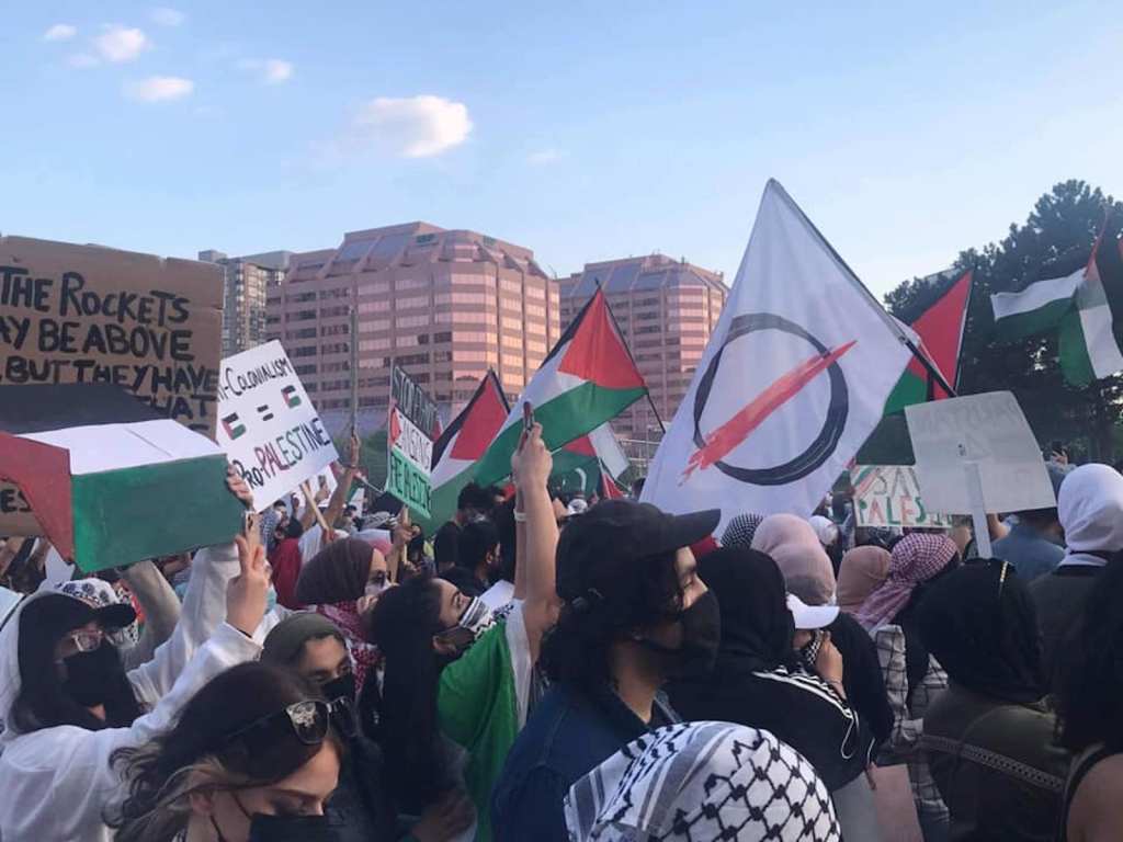 One pro-Palestinian activist told VICE that while the presence of anti-maskers with the movement is concerning it may be "a sign of the Palestinian movement's growing respectability and popularity."