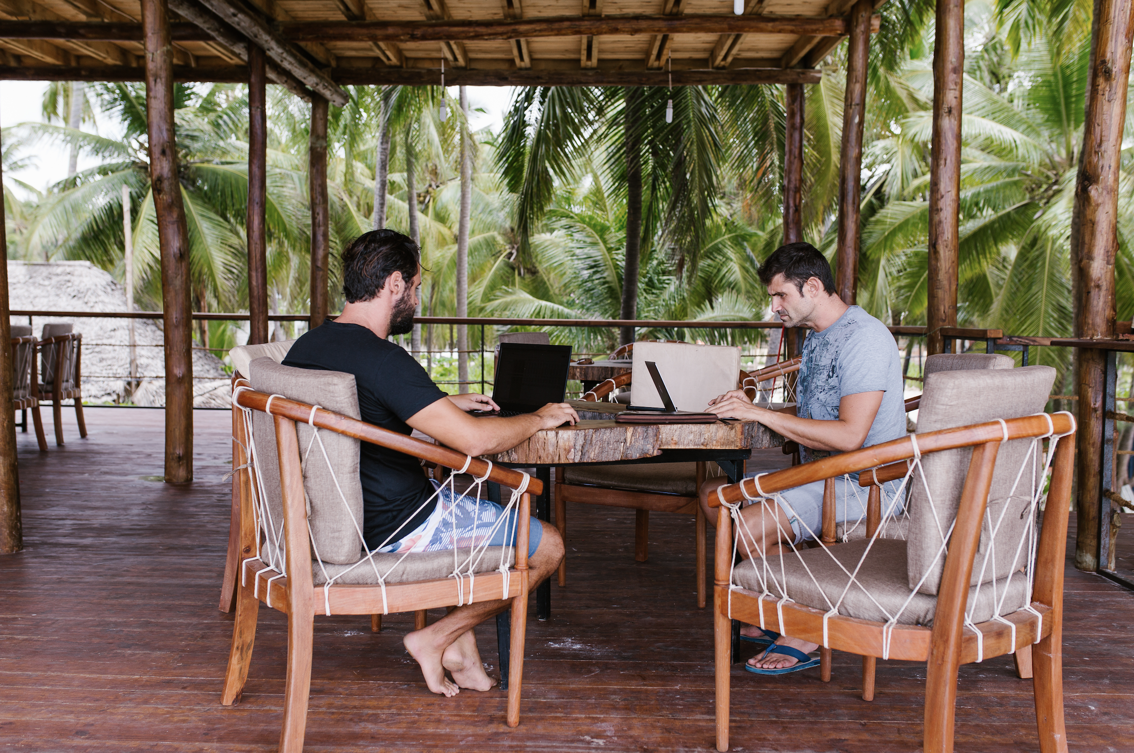 Ivan Belomorski and Kalojan Georgiev got stuck in Zanzibar in March 2020, and decided to set up a beach resort called The Nest—aimed at “conscious” travelers.