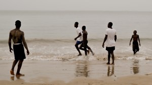 people on the beach