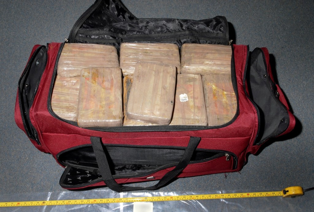 cocaine luggage