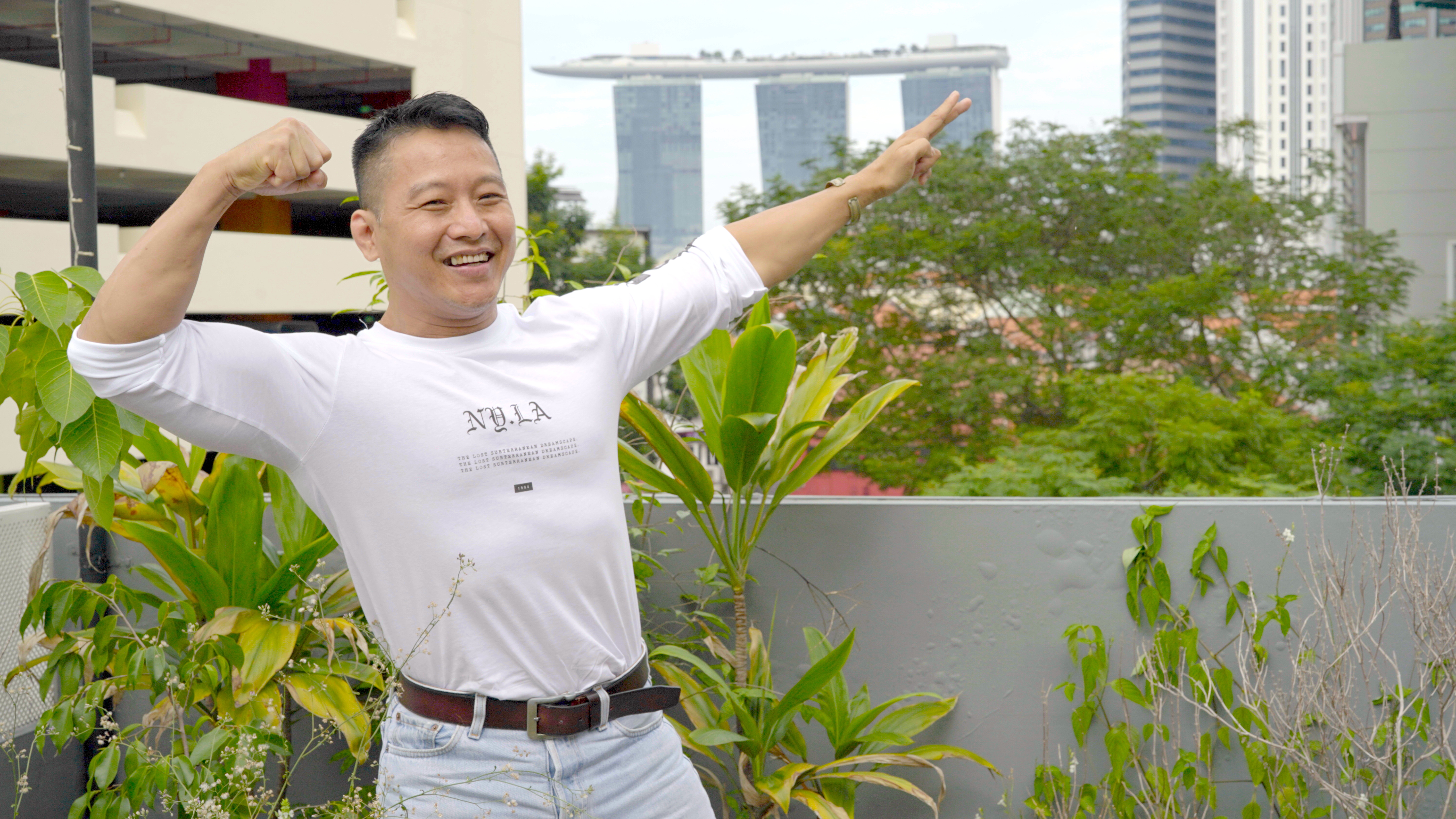 Vietnamese bodybuilder Ha Thanh Quang, or Ben Ha, is known as the Mocca Man in Singapore for his role