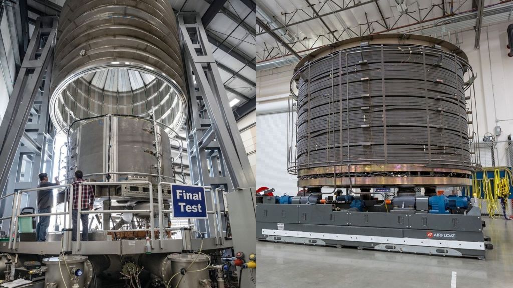 The first module of the Central Solenoid is driving across the US under cover of night to be shipped to France to eventually attempt nuclear fusion.