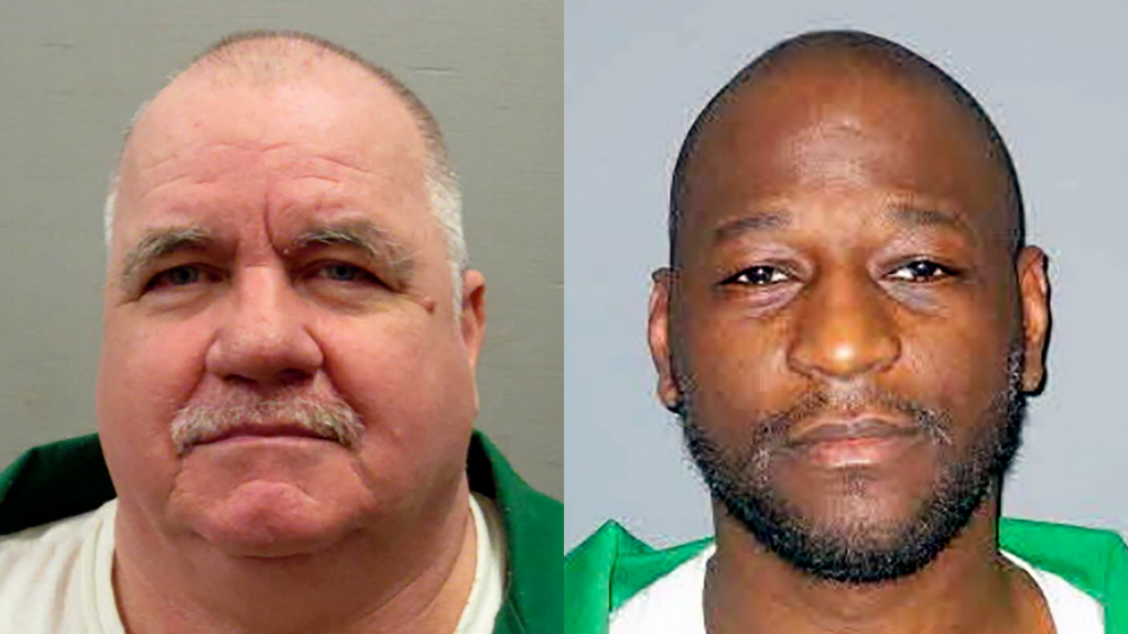 ​Left: Feb. 6, 2014, photo provided by the South Carolina Department of Corrections shows Brad Sigmon.​ Right: Oct. 12, 2017, photo provided by the South Carolina Department of Corrections shows Freddie Owens.