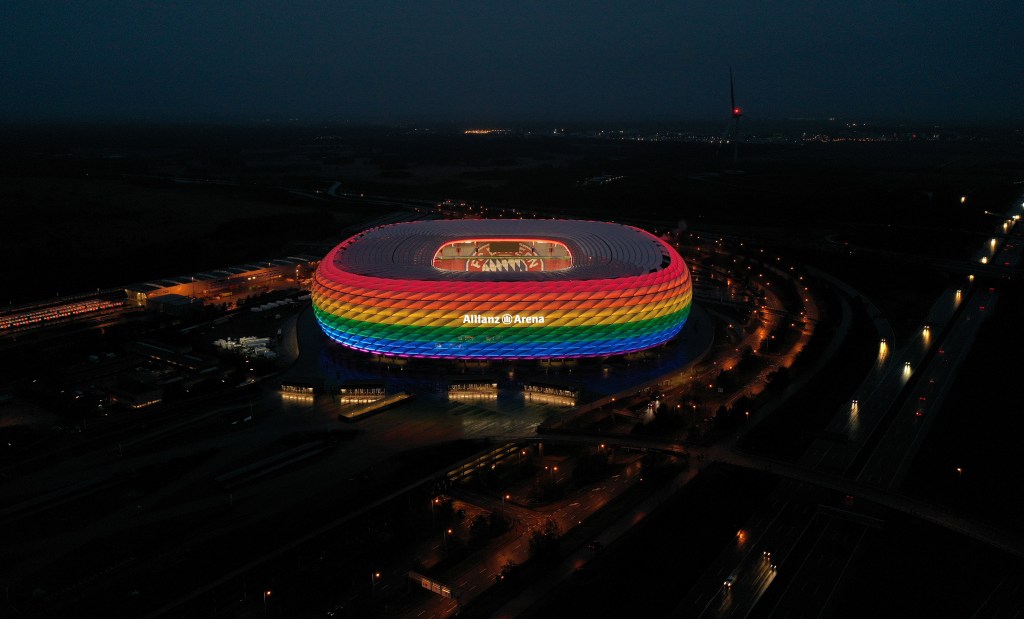 UEFA Blocks Rainbow Colours At Germany v Hungary Match