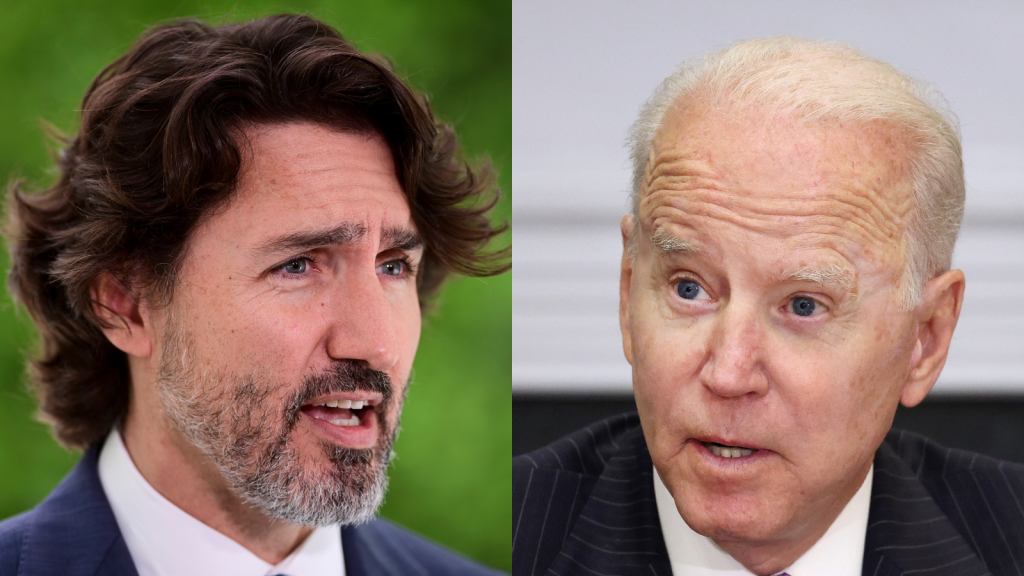 Prime Minister Justin Trudeau and President Joe Biden