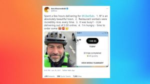 Uber CEO Delivers Uber Eats for A Few Hours, Says Everything Is Fine