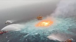 The Oil Company Behind the Gulf Fireball Is Blaming a Lightning Strike