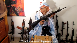 Flandre S. collects obscure firearms, enjoys cosplay, and has spent more than a decade on 4chan's /k/ weapons board. (Photo provided by Flandre S)