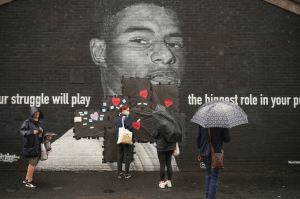 People Left Hearts and Kind Words on Defaced Mural of England Striker Marcus Rashford