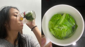 I tried the TikTok trend of drinking lettuce water or lettuce to fall asleep.