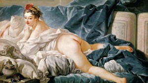 Lukisan The Brunette Odalisque oleh François Boucher (1745)