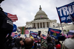 Pro-Trump supporters storm the U.S. Capitol following a rally with President Donald Trump on January 6, 2021 in Washington, D.C.