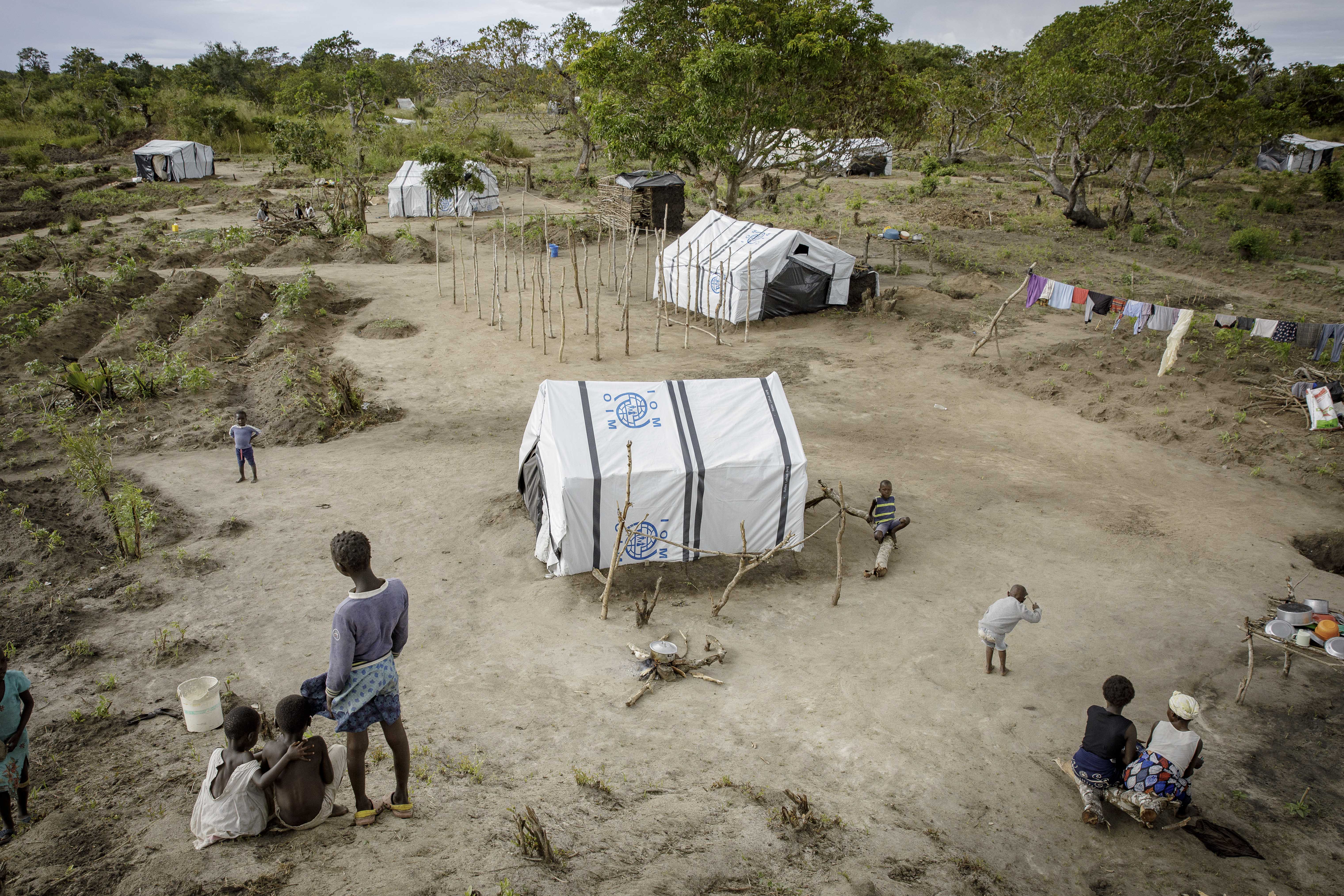 Mutua resettlement camp in Sofala province, central Mozambique.