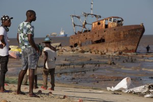 Praia Nova in Beira, central Mozambique.​​