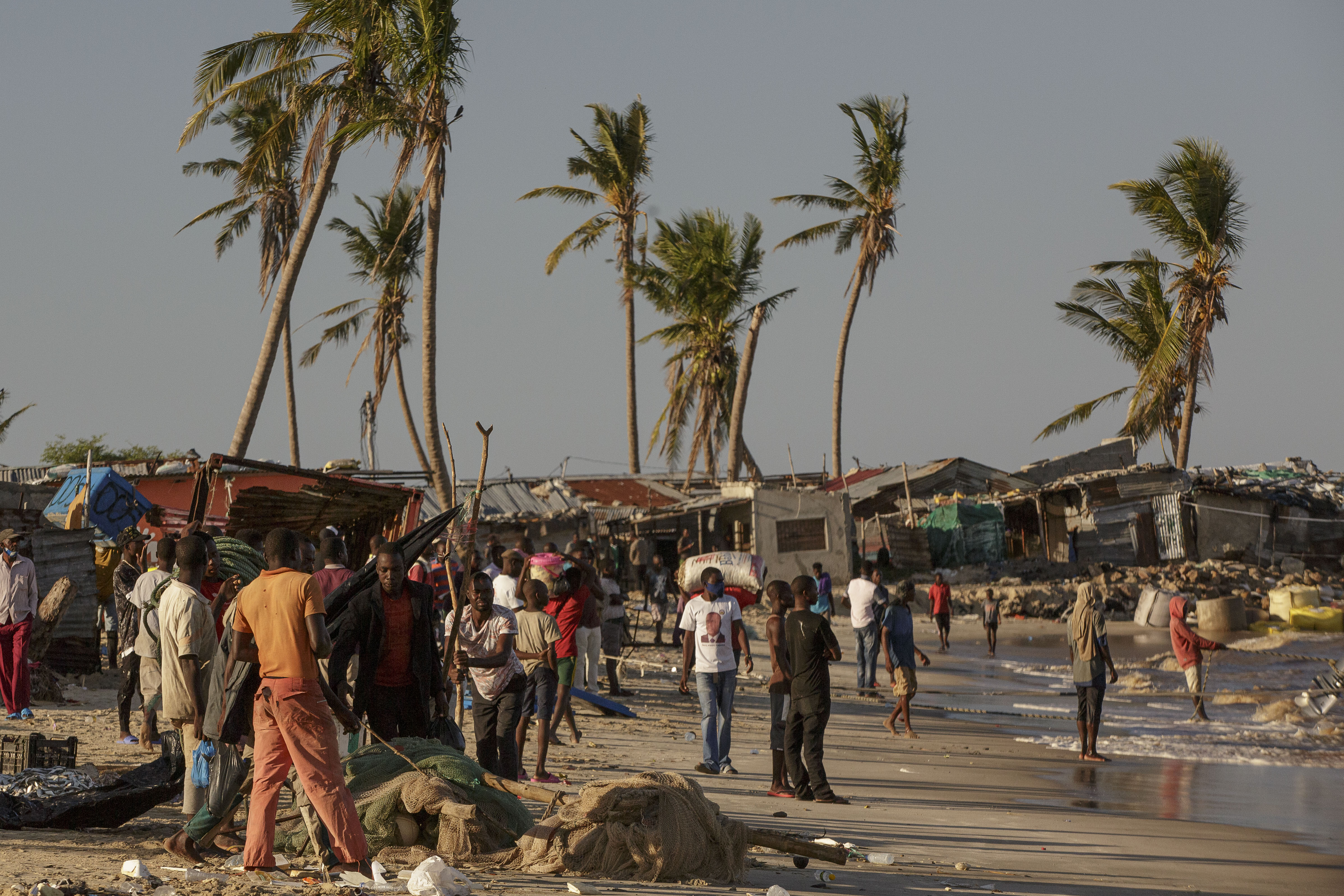 Praia Nova in Beira, central Mozambique