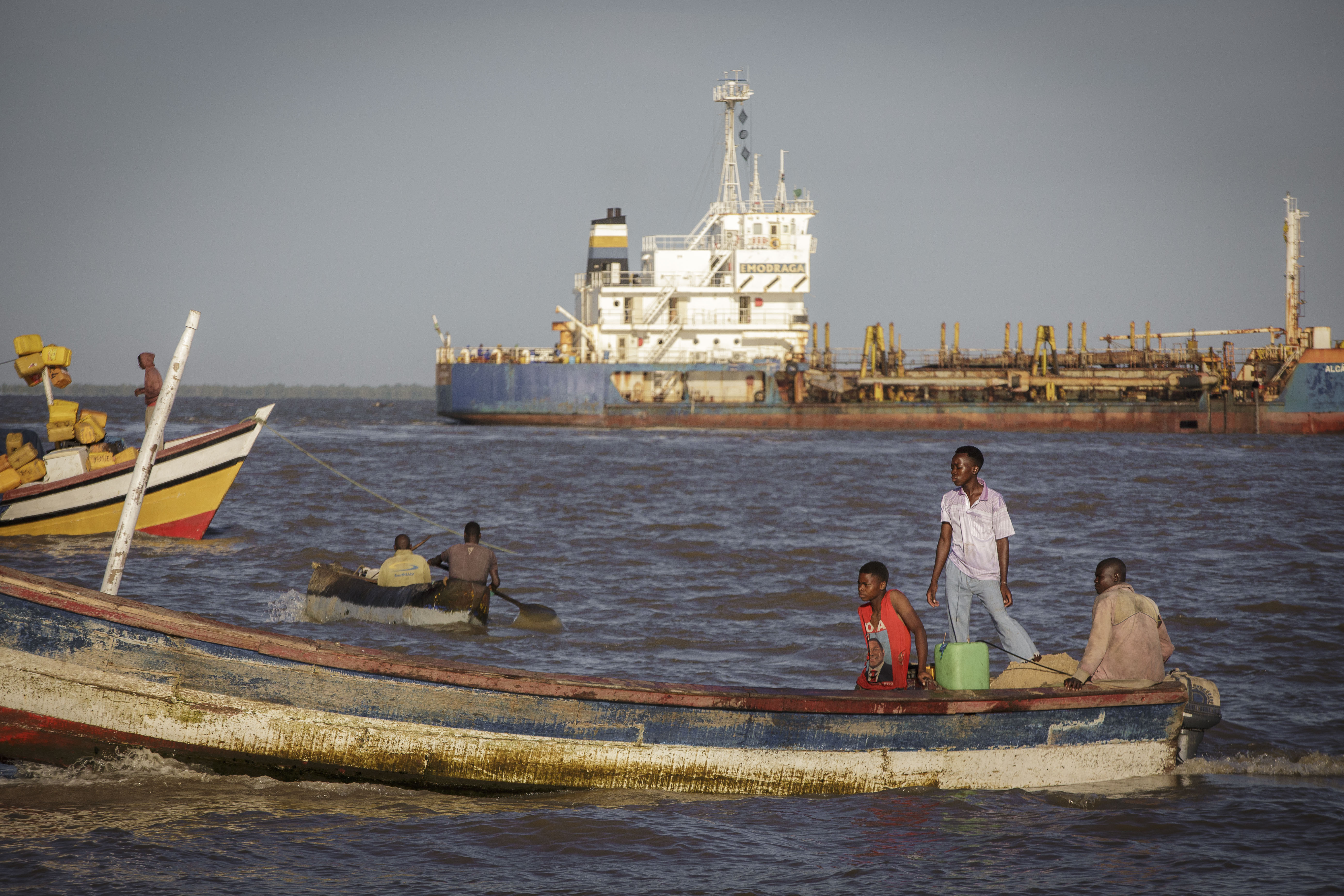 Praia Nova in Beira, central Mozambique.