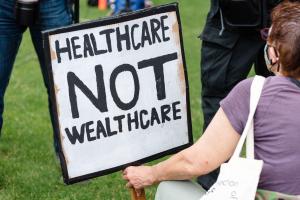 NHS protest health and care bill