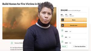 The "Queen of Canada" Romana Didulo and her GoFundMe campaign.