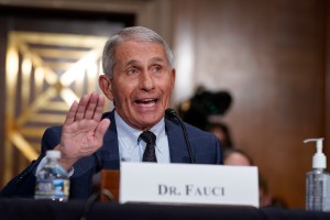 Top infectious disease expert Dr. Anthony Fauci responds to accusations by Sen. Rand Paul, R-Ky., as he testifies before the Senate Health, Education, Labor, and Pensions Committee, July 20, 2021 on Capitol Hill in Washington, DC. (J. Scott Applewhite-Poo