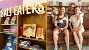 Images of Salt Eaters bookstore and the owners of Beausoleil Books