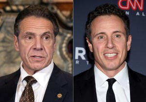 New York Gov. Andrew M. Cuomo appears during a news conference about the COVID-19at the State Capitol in Albany, N.Y., on Dec. 3, 2020, left, and CNN anchor Chris Cuomo attends the 12th annual CNN Heroes: An All-Star Tribute at the American Museum of Natu